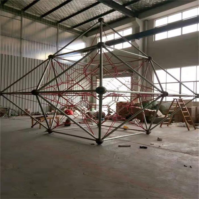 Outdoor Playground Climbing Net 4mx4m Pyramid Rope UV Resistant For Kids