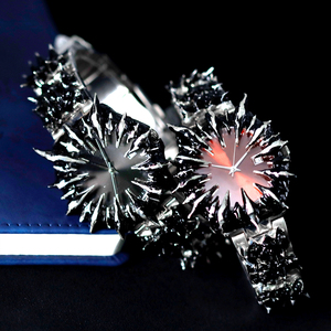 นาฬิกาข้อมือสแตนเลสสตีลแบบกำหนดเองสำหรับผู้ชาย สไตล์เทคโนพังก์ ไซเบอร์ อินดัสเทรียล ดาร์กเทค เอดจ์ พรีเมียม เครื่องประดับแฟชั่นสำหรับผู้ชาย - Product Image 6