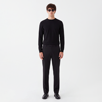 Pantalon de costume homme slim fit en laine italienne extensible, anti-plis, de luxe, sur mesure