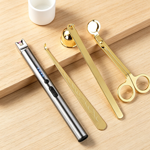 Briquet à bougie USB rechargeable en métal de qualité supérieure, allumeur à impulsions coupe-vent avec long cou flexible pour bougies parfumées et spa à domicile - Product Image 5