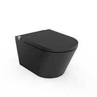 WC intelligent suspendu mural en céramique sans rebord noir mat Oceanwell Luxury Bathroom Sanitary Ware