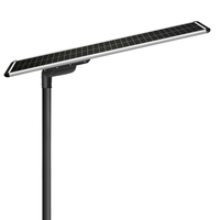 Lampadaire solaire monocristallin tout-en-un étanche IP66 avec batterie LiFePO4, LED 120W, angle de faisceau 140°, télécommande, en aluminium