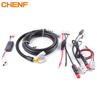 CHENF PT-4446 175A DC Connecteur 2-en-1 pour démarrage rapide voiture/bateau Prise allume-cigare Câble 30cm 600V Terminal en cuivre Premium