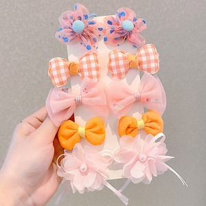 Conjunto de Acessórios para Cabelo Infantil 10 Peças Laços Decorativos Presilha de Cabelo Conjunto de Laços para Bebês Meninas - Product Image 4