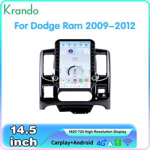 Krando - Sistema de Navegación para Automóvil Estilo Tesla de 14.5 Pulgadas para Dodge Ram 2009-2012, Autoradio Android, Unidad Principal para Automóvil, Carplay Inalámbrico, 4G, Playstore - Product Image 2