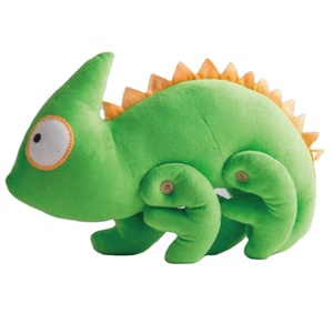 Camaleonte Baby peluche creativa nuova bambola rossa Online Googly occhi verde bambola decorazione - Product Image 1