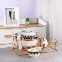 OEM Moderne Luxe Ensemble de Bols Casseroles Écologique Vente en Gros Pot Céramique pour Soupe