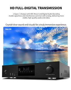 Amplificateur audio professionnel RMS 800W <span class=keywords><strong>Hi</strong></span>-<span class=keywords><strong>Fi</strong></span> 4 canaux BT5.3 Amplificateur d'église de conférence karaoké à domicile avec 4 entrées micro pour usage domestique - Product Image 4
