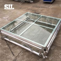 Plateforme de scène professionnelle en plexiglas transparent, verre acrylique trempé, pour mariage, pour piscine