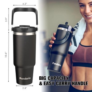 Tasse à café de gobelet de voiture en acier inoxydable à double paroi et à sublimation personnalisée de 40oz en vente - Product Image 5