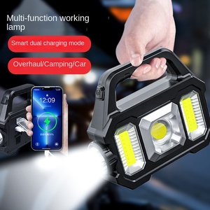 Оптовая продажа Многофункциональный светодиодный уличный солнечный фонарик Водонепроницаемый ABS AA USB IP65 для кемпинга самообороны сильный свет - Product Image 3