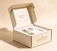 Boîte cadeau cosmétique personnalisée avec insert en mousse, emballage de luxe pour produits de beauté avec estampage à chaud, boîte d'expédition