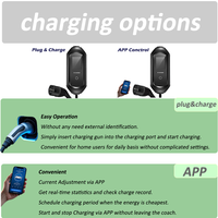 Chargeur de voiture électrique universel réglable 16A 3.5KW 7kW, câble de recharge pour véhicule électrique, chargeur portable pour voiture électrique