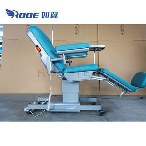 Tepsi tablosu ile elektrikli Pedal kaldırma ayarlanabilir kan beraberlik hemodiyaliz transfüzyon sandalyeler - Product Image 5