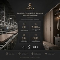 Dressing intégré Greige Noyer Contemporain Classique Personnalisé avec Quincaillerie Bronze pour Toute la Maison OEM