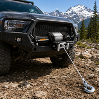 Treuil électrique 12V à câble en acier de 4500 lb, treuil de récupération haute performance à couple élevé pour camion, SUV, VTT, UTV, remorquage tout-terrain