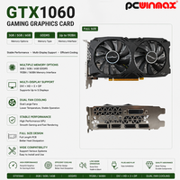 بطاقة رسومات PCWINMAX Geforce GTX 1060 بسعة 3 جيجابايت و5 جيجابايت و6 جيجابايت 192 بت GDDR5 بمروحتين مزدوجتين، متوفرة بالجملة وجاهزة للتسليم لأجهزة الألعاب