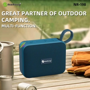 NR-198 Kabelloser Bluetooth IPX7 Wasserdichter Lautsprecher Tragbarer Aktiver USB TF BT Stereo Bass Sound Badezimmer-Lautsprecher Mit UKW-Radio - Product Image 5