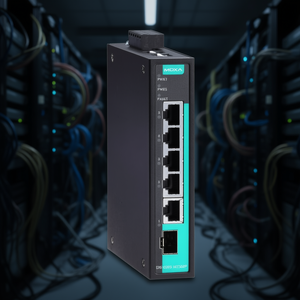 Switch Gigabit No Administrado Moxa EDS-G205-1GTXSFP de 5 Puertos Ethernet, Dispositivo de Red Industrial - Product Image 3