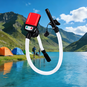 Pompe de transfert de carburant semi-automatique alimentée par batterie DC/USB, 4 adaptateurs, 3,8 GPM, basse pression, OEM 5V/12V, industrie automobile, 1 an - Product Image 3