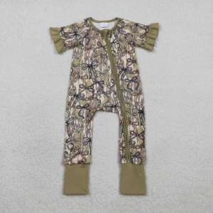 Combinaison bébé camouflage vert canard SR3926 pour enfants, vente en gros, ensemble combinaison chaude pour enfant - Product Image 4