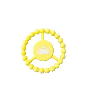 New Design Circular Bpa Free Silicone Teether Baby Chewing Teething Baby Child Chewing Toy For Baby