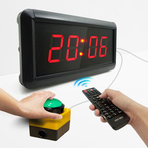 <span class=keywords><strong>Cronómetro</strong></span> LED de 4 Dígitos con Control Remoto, para Competencias Escolares, Juegos de Respuesta Rápida, con Botón Seleccionable - Product Image 1