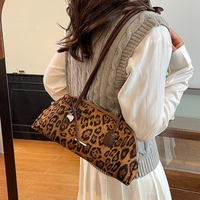 Sac fourre-tout populaire et abordable pour la vente en gros, coloré, à motif vague, à carreaux, léopard, avec nœud et fermeture éclair, à porter sous le bras ou à l'épaule