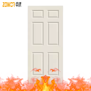 Puerta de Entrada Principal Americana de Madera Sólida Personalizada al por Mayor con Malla de Fibra de Vidrio y Protección Contra Incendios de 120 Minutos - Product Image 3