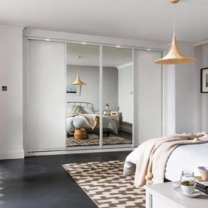 BALOM Set di Mobili per Camera da Letto Personalizzati, Armadio Modulare Moderno di Lusso <span class=keywords><strong>con</strong></span> Ante a Specchio - Product Image 4