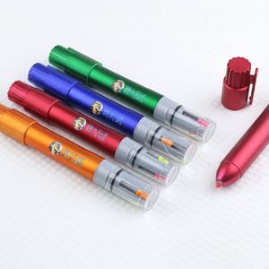 3 in 1 Large Capacity Highlighter with Customizable Logo Oblique Tips School Use Marker <b>Pen</b> for Student - Product Image 1