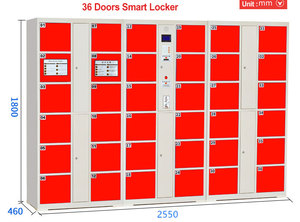 Système de casier intelligent à code QR pour salle de sport, casier à colis extérieur, casier à colis numérique électronique intelligent - Product Image 3