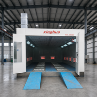Cabine de peinture au gaz naturel 43 kW Elite, modèle 80, la plus vendue ° Cabines de peinture automobile certifiées CE pour la peinture au four