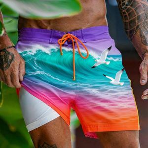 OEM Custom Breathable Liner Swim <b>Trunks</b> Custom Design Quick Dry Beach Shorts for <b>Men</b> - Product Image 1