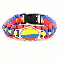 Bracelet en paracorde personnalisé avec le drapeau national du Maroc, bracelet de survie tissé à la main pour souvenir touristique et cadeau culturel