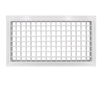 Grille de ventilation rectangulaire en aluminium à 0 degré, style industriel moderne victorien, pour climatisation de bureau