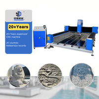 Machine de gravure sur pierre CNC pour marbre et granit, longueur maximale 1500 mm, haute efficacité, routeur de gravure sur pierre 380V avec pompe à roulement
