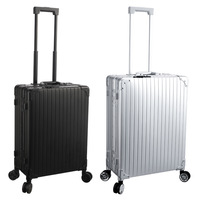 Trolley de 22 pouces Train de voyage Vanity Salon de beauté Barber Station de maquillage étui avec miroir éclairé pour coiffeurs mariage