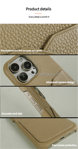 Custodia per telefono personalizzata in vera pelle Yanchentian per <span class=keywords><strong>iPhone</strong></span> 17 16 15 titolare della carta all'ingrosso femminile personalizzabile - Product Image 6