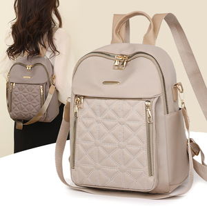 Mochila de gran capacidad de 20-35L de tela Oxford versátil de estilo coreano con bordado acolchado de diamantes para mujer, novedad de 2023 - Product Image 3