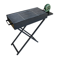 Pinniu Camping En Plein Air Grilles Portable Pliable Jambe Réglable Hauteur BBQ Poêle Coutyard Barbecue Barbecue Charbon De Bois