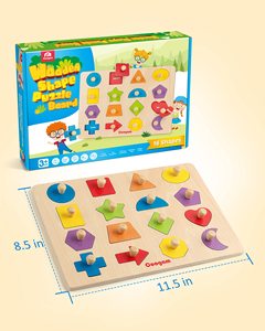Puzzle d'apprentissage 3D en bois écologique Montessori pour enfants - <span class=keywords><strong>Alphabet</strong></span> et chiffres - Jouet éducatif pour Noël et les occasions de remise de diplômes - Product Image 6