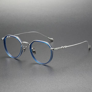 メガネLOWRIDE-I工場直販クリアスクエアオプティカルメンズメタルアイウェアアイグラスフレーム在庫あり - Product Image 3