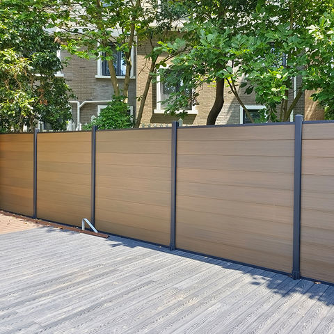 WPC Fence Durable Decoration Co-extrusion Pro Waterproof Outdoor Composite Anti-UV Wood Plastic Modern CE Certified