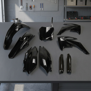 2011-2012 per Honda CRF 450R Kit di plastica completa nero USA Made accessori per moto - Product Image 3