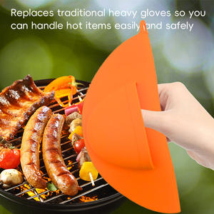 Gants en silicone antidérapants flexibles pour barbecue extérieur, résistants à la chaleur, de qualité alimentaire, pour four, produits en <span class=keywords><strong>caoutchouc</strong></span> - Product Image 1