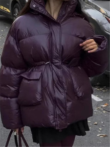 Giacche Imbottite Semplici da Donna, Vendita Migliore, Cappotti <span class=keywords><strong>Invernali</strong></span> Casual Spessi e <span class=keywords><strong>Caldi</strong></span> con Zip Oversize - Product Image 4