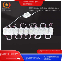 Modules LED en forme de blister lumineux pour publicité, 220V, source de lumière latérale, étanche à la pluie, 6000K, lumière du jour, IP55, 3W, moulage par injection, 3030