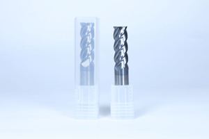 Fresa de 4 cuchillas de fábrica profesional, 65 grados, 65HRC, de acero inoxidable con recubrimiento de estaño nano negro para procesamiento de metales, ODM OEM - Product Image 3