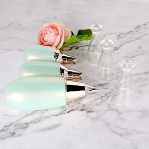 Luxury Skincare Glass Packaging Waterdrop-shaped Glass Customized Lotion Essential Bottle Cosmetics Container With Pump Cap - Product Image 5